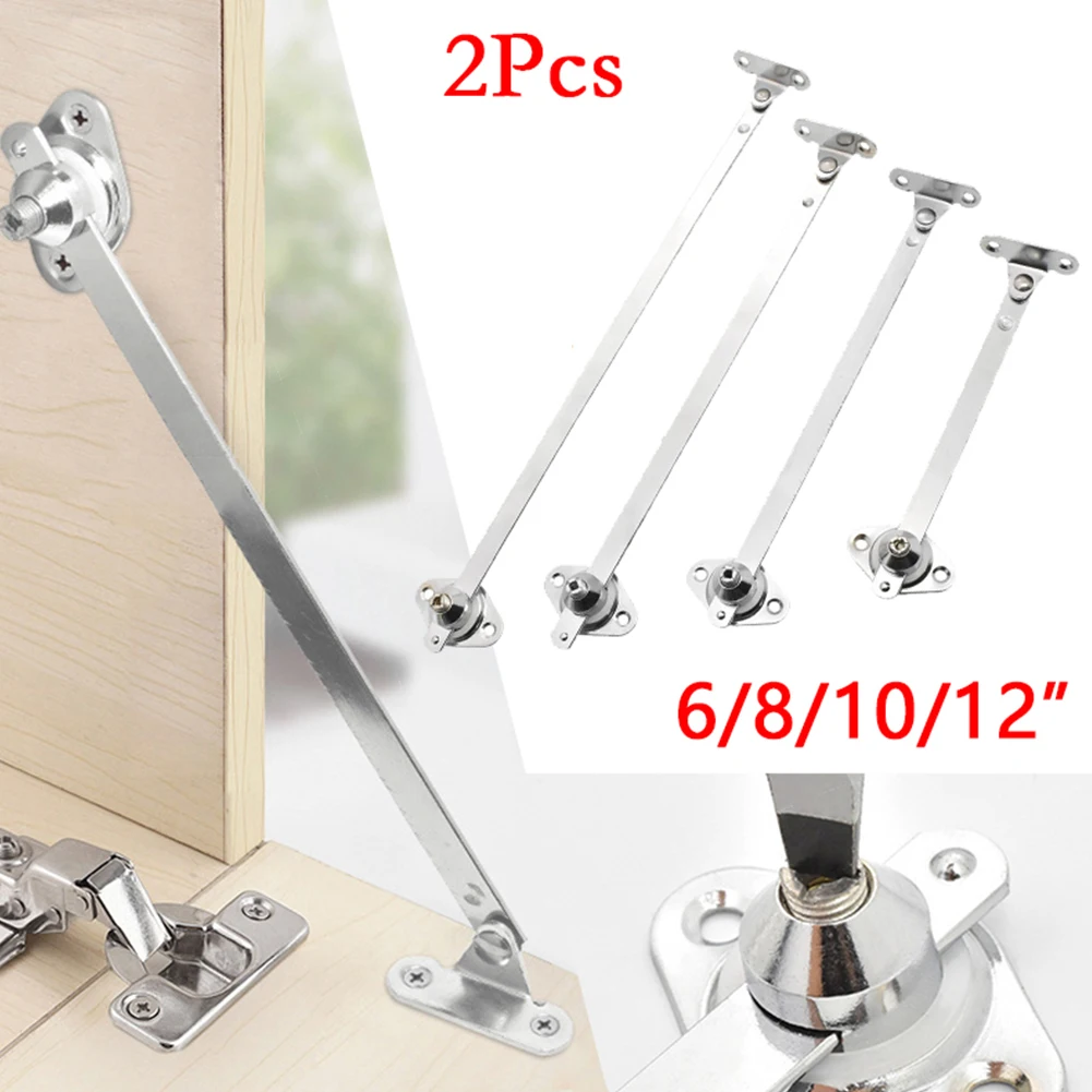 Robust Cabinet Cupboard Door Drop Lid Support 2PCS Sliding Rail Hinge Fine Fabrication Suitable for Turning Down Doors