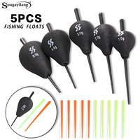 Sougayilang Fishing Float Set 1pc/5pc EVA Material Professional Vertical Buoy Accessories Fishing Float can shine at night Pesca