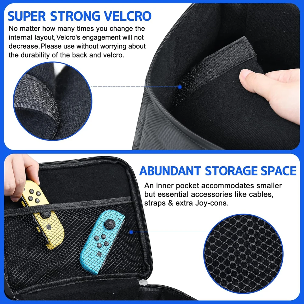 Funda protectora para Nintendo Switch, bolsa de almacenamiento de viaje para consola OLED Pro Controller, accesorios para Switch, nueva