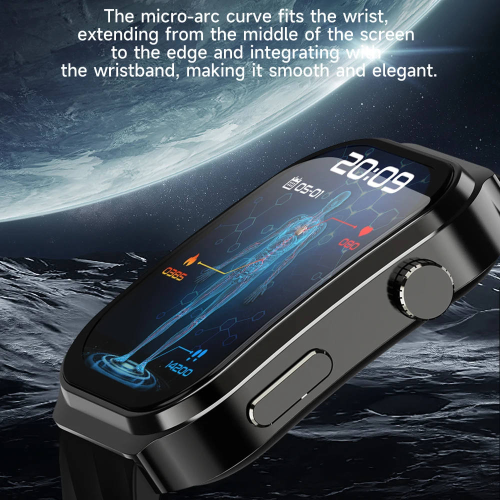 2024 New Smart Watch Heart rate  blood oxygen monitoring BT Call Flashlight Outdoor Sports Track Tracker Men\'s Women Smartwatch