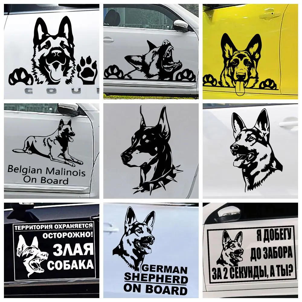 NEW dog Car Wrap Door Handle Decals Styling Stickers And Body Accessories