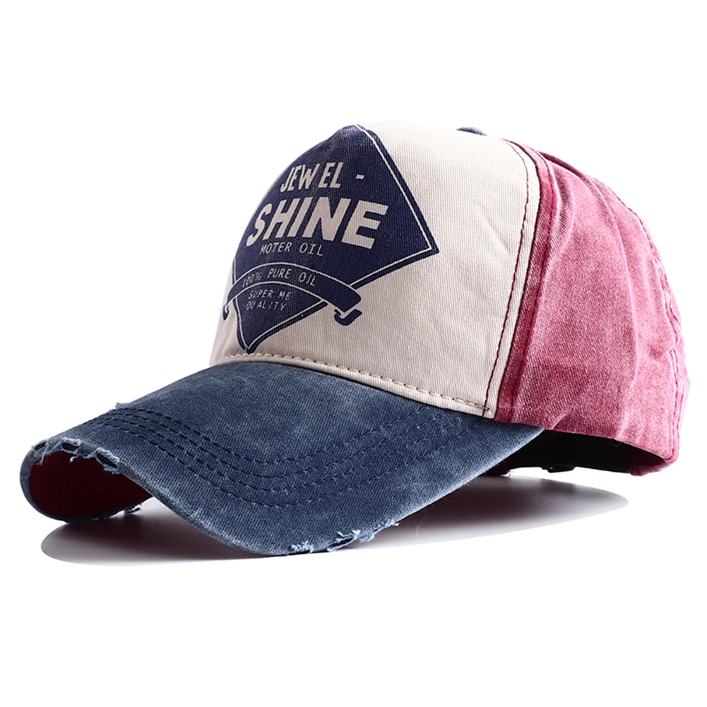 2024 New Unisex Washed Denim Baseball Cap Male Snapback Bonnet Femme Fashion Sport Sun Visor Hats for Women Men Gorro Hombre