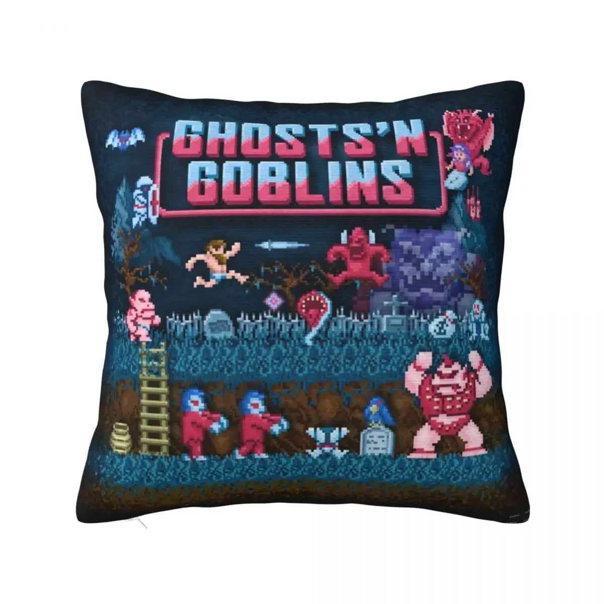 Goblins N 'الأشباح وسادة غطاء لعبة فيديو كيس وسادة أنيق لينة مخصص لتقوم بها بنفسك غطاء الوسادة سادات ل أريكة ديكور المنزل #4