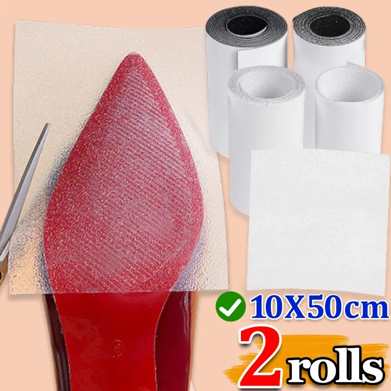 

10x100cm Shoes Sole Protector Sticker for Designer High Heels Self-Adhesive Ground Grip Shoe Protective Bottoms Outsole Insoles