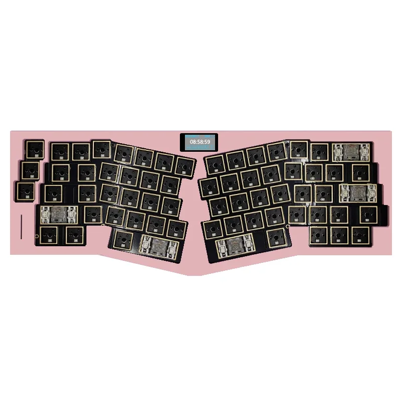 Imagem -04 - Mifuny-teclado Mecânico de Alumínio sem Fio 3-mode Hot Swap Junta Rgb Tela Embutida Teclado Personalizado para Jogos para pc Portátil Alice