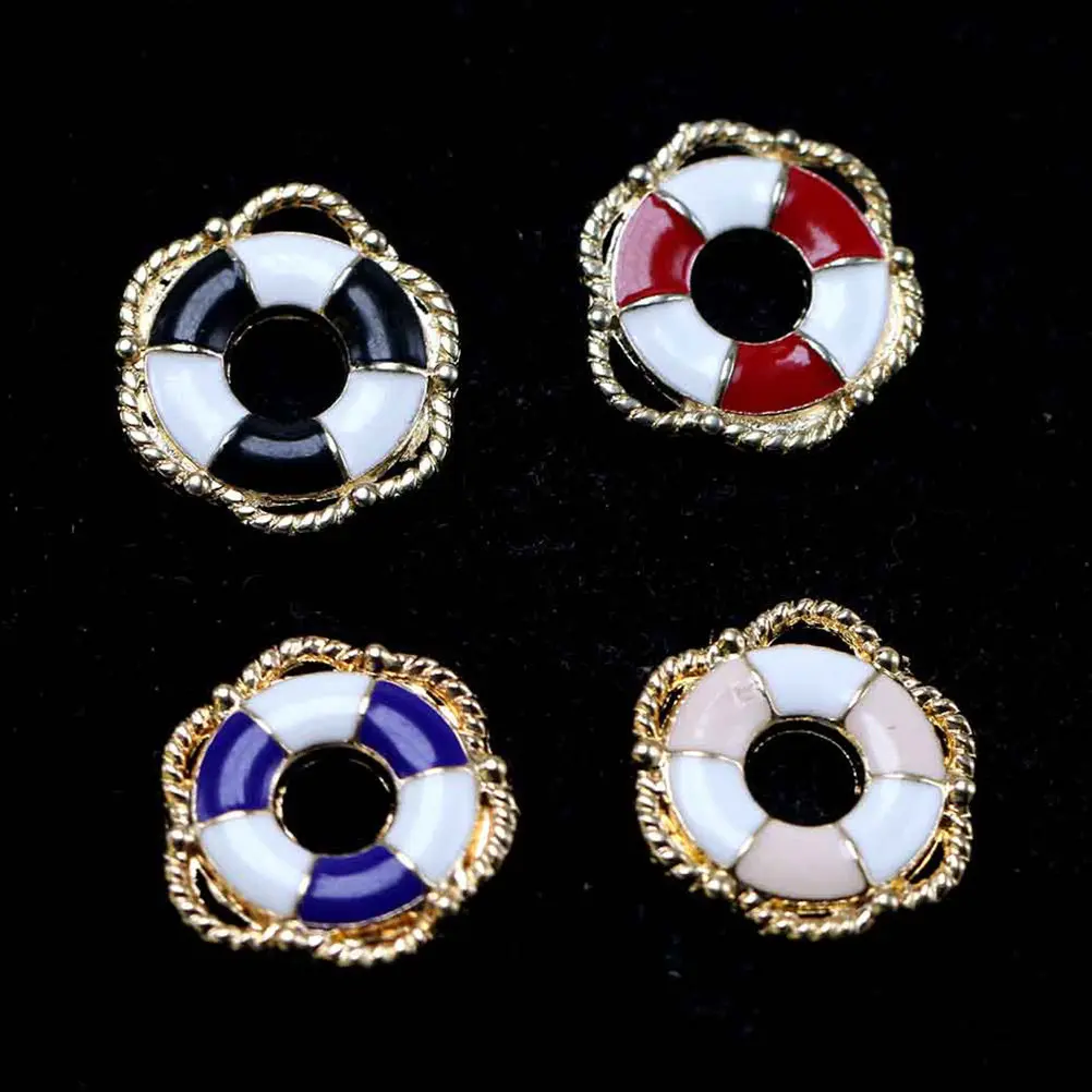 20Pcs Alloy Life Buoy Pendant Charm Blue Fashion Pendant Set for Bracelet Necklace Anklet Cellphone Decoration