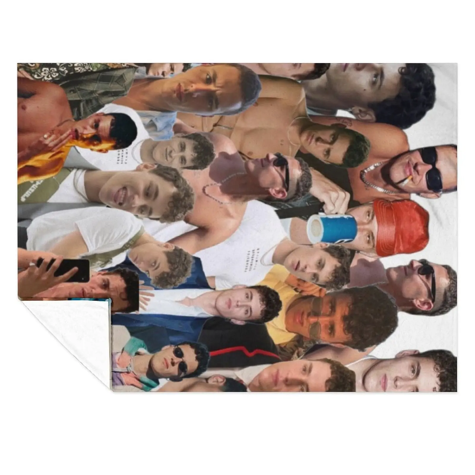 

aron piper photo collage Throw Blanket Bed covers For Decorative Sofa Plush Blankets