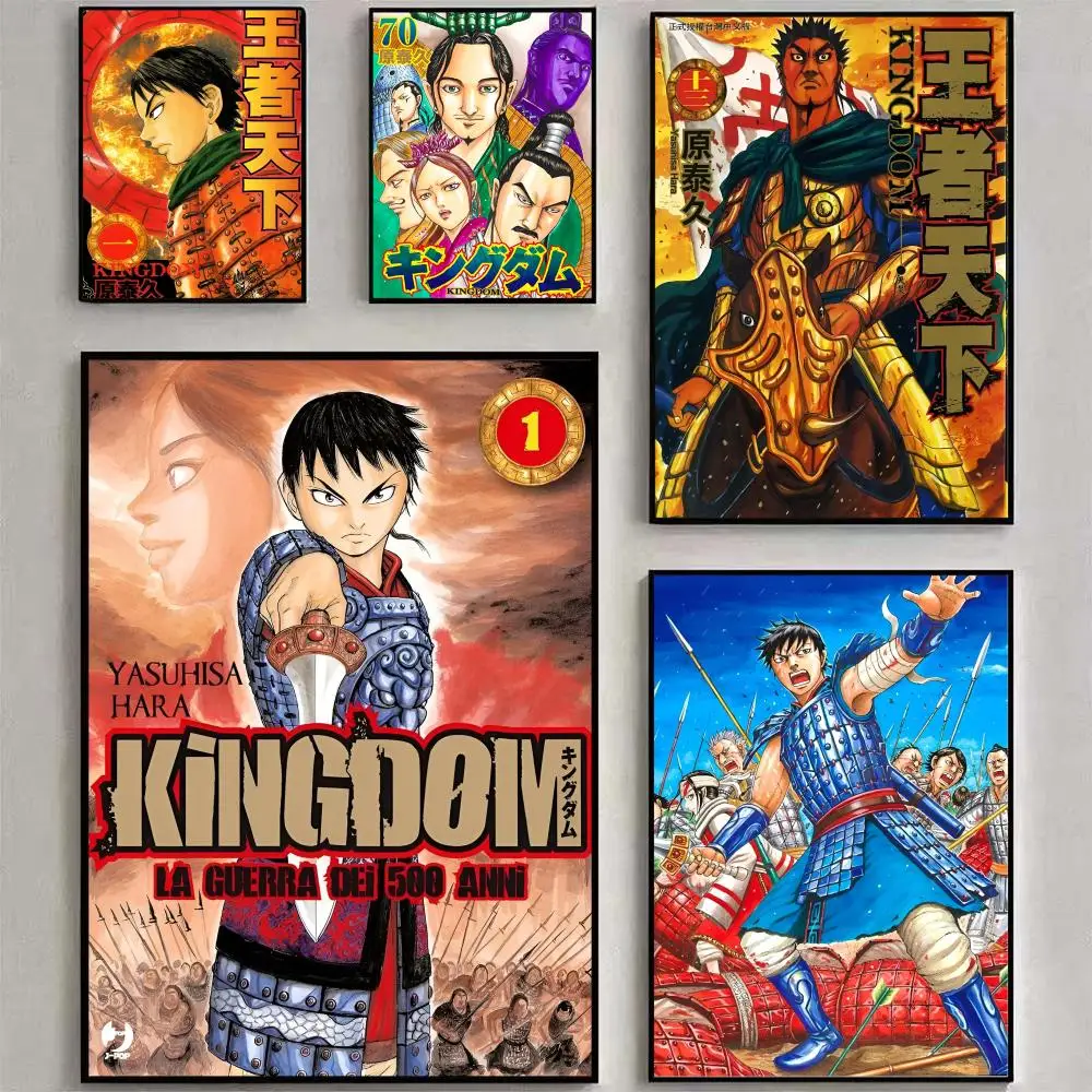 Manga Hot Anime K-Kingdom Poster Poster Waterproof HD Wall Art Decal Self-Adhesive Aesthetic Decor For Home Living