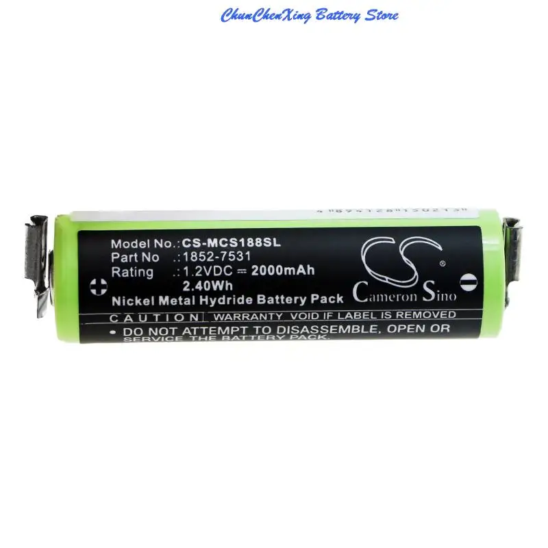 Cameron Sino 2000mAh Shaver Battery for Moser Easy Style 1881,ChroMini 1591,ChroMini 1591B,ChroMini 1591Q,please check the sizes