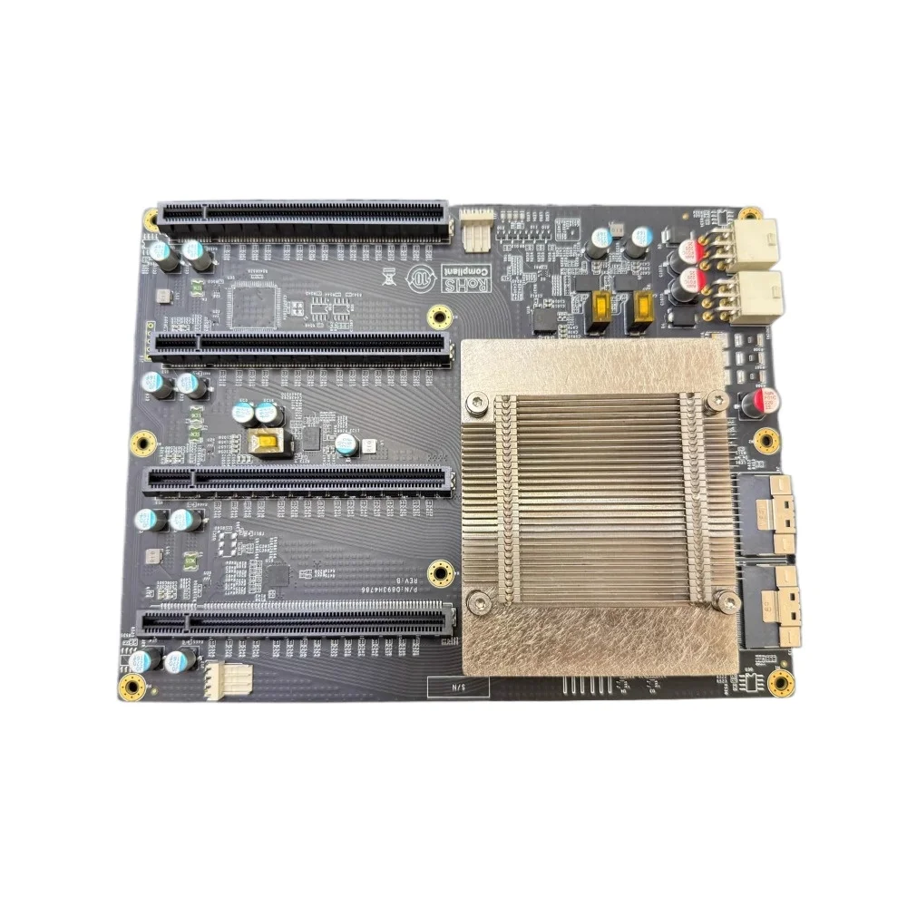 

PLX88080 PCIe4.0 expansion card, four-card GPU board plug, double width