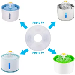 Pet Cat Water Fountain Filters 6/12 Pack Filter Premium Cat Carbon Replacement Filters for LED Light Cat Flowers Fountain