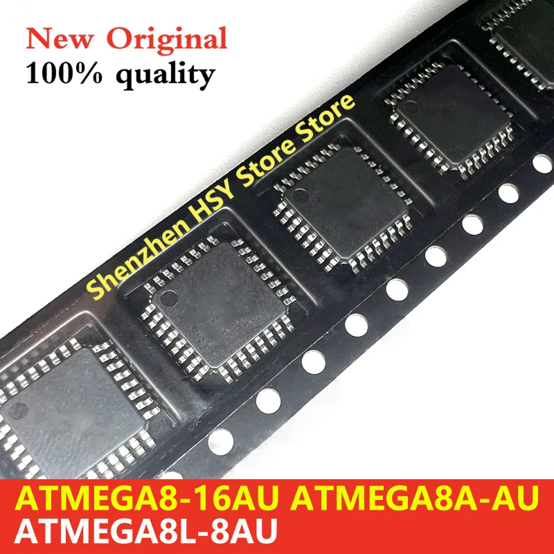 (50piece)100% New ATMEGA8-16AU ATMEGA8A-AU ATMEGA8L-8AU ATMEGA8 16AU ATMEGA8A AU ATMEGA8L 8AU QFP-32 Chipset