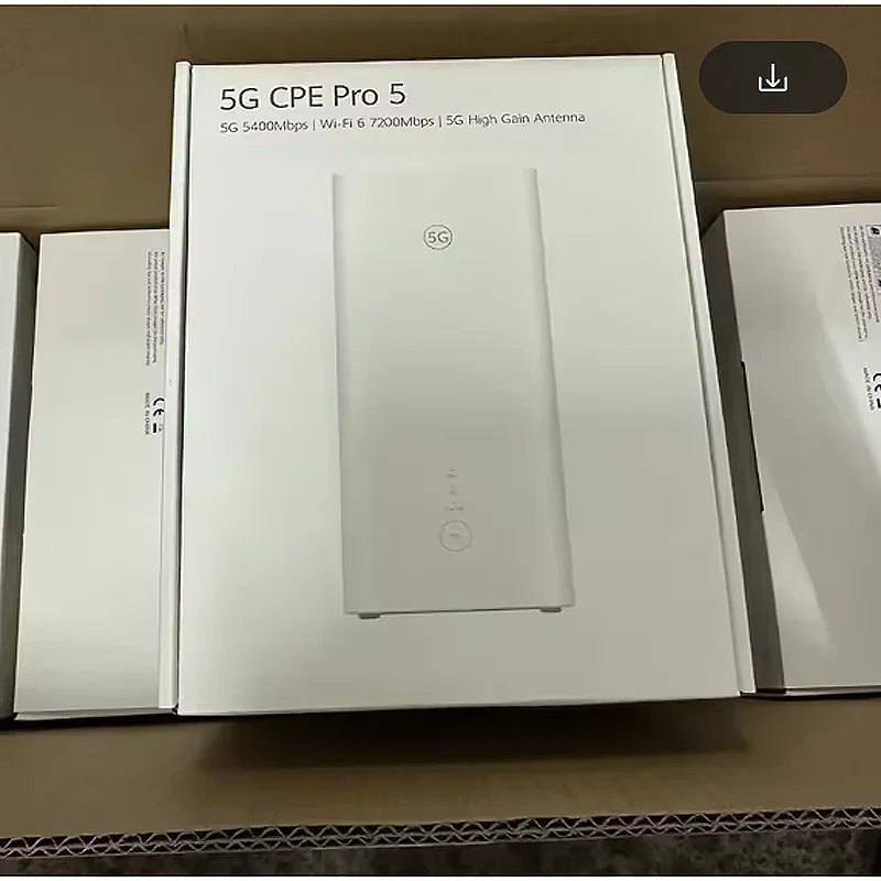 Brovi 5G CPE PRO 5 H158-381 WiFi 6 AX7200 128 Users Indoor Modem 5G Sim Card 4G LTE Cat20 Wireless WiFi Router For HUAWEI