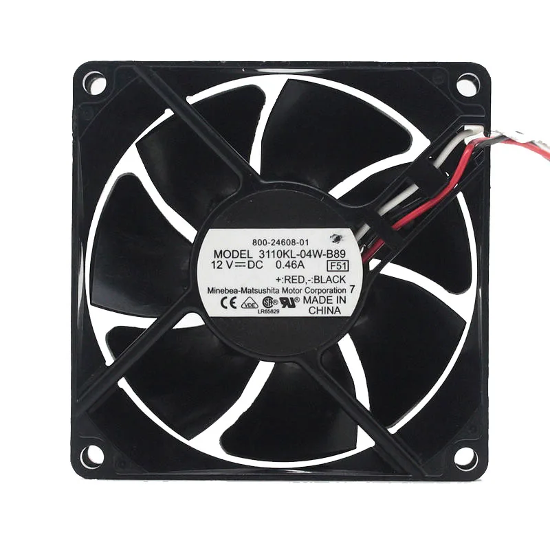 Brand new For NMB 3110KL-04W-B89 8025 8cm 12V 0.46A ultra-durable double ball bearing fan for For NMB 80*80*25mm