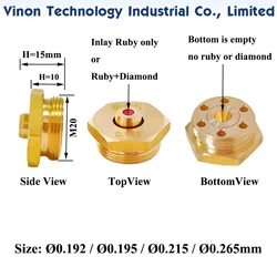 Ø0.192/Ø0.195/Ø0.215/Ø0.265mm Molybdenum Wire Guide used for Medium Speed Wire-Cutting