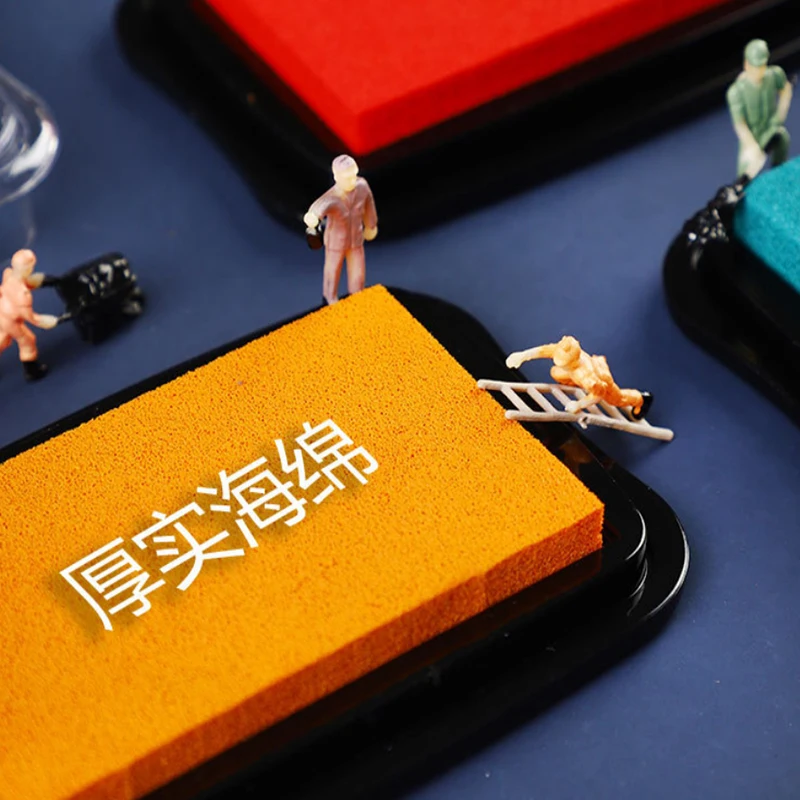 السيد ورقة 12 ألوان خمر نمط اليدوية DIY بها بنفسك الحرفية النفط القائم على مختمة للنسيج الخشب ورقة سكرابوكينغ مختمة إصبع اللوحة #4