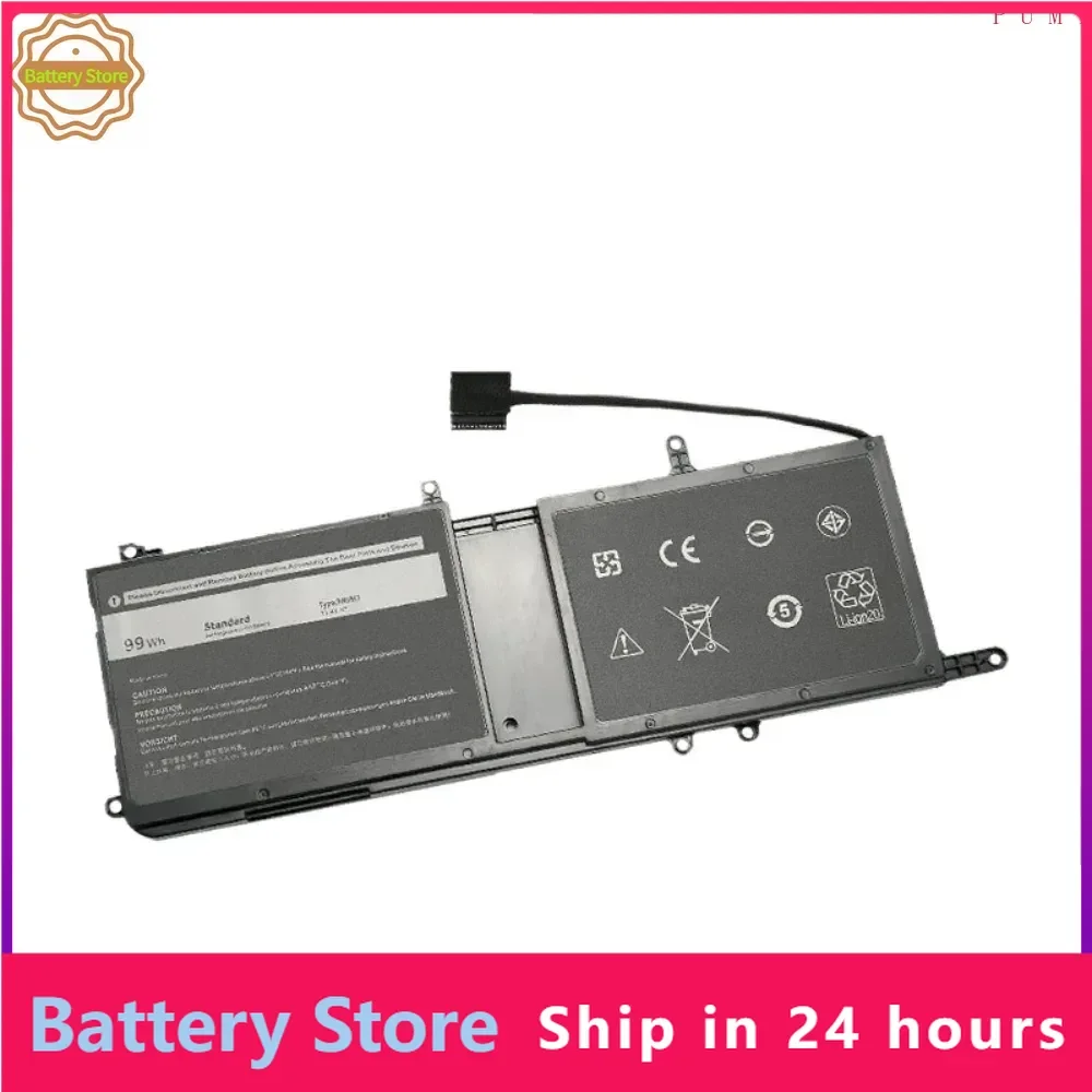 Laptop Batteries for DELL Alienware 15 R3 R4 17 R4 R5 série P31E P69F 44T2R HF250 MG2YH, 9NJM1, 8684mAh, 11.4V, 99WH