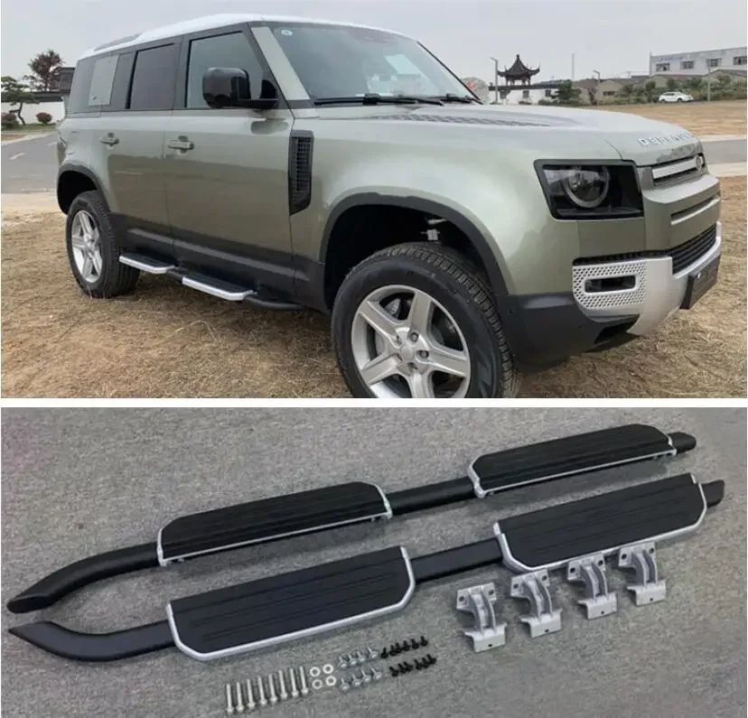 High Quality Aluminum Alloy Running Board Side Step Nerf Bar Pedal For Land Rover Defender 110 2020 2021 2022 2023