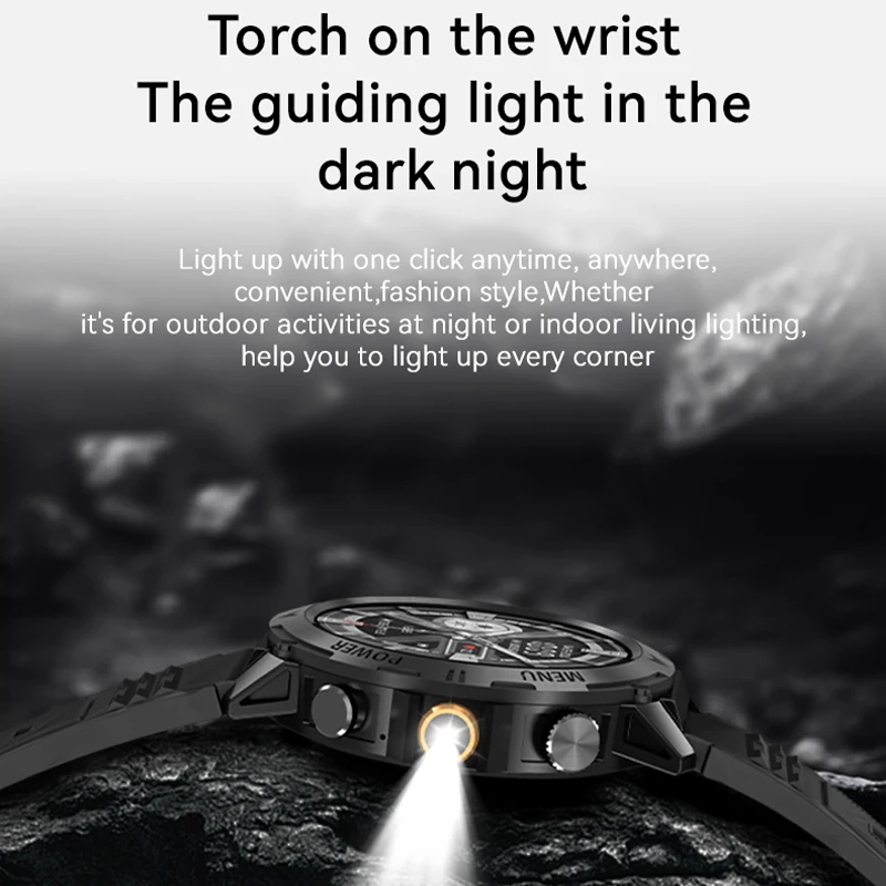 2026 New 1.46 "HD Screen Sports Smart Watch with Bluetooth Call IP68 Waterproof Heart Rate Sleep Built in Flashlight Smartwatch view 6