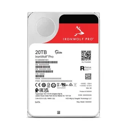 IronWolf Pro ST20000NT001 20 TB Enterprise NAS Internal HDD –CMR 3.5 Inch SATA 6Gb/s 7200RPM 256 MB Cache for RAID