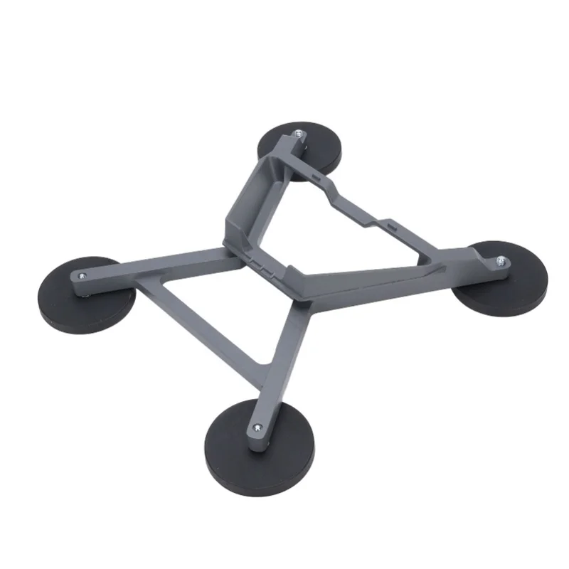 Rectangular Satellite Suction Cup Mount Adjustable Angle Car RV Sunroof For Mini Signal Receiving Aluminium Alloy Gray