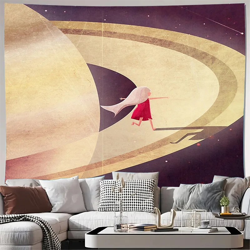 

Небесный гобелен Галактика настенный космический декор туманность искусство Вселенная фреска космический декор комнаты звездное небо фон домашний эстетический