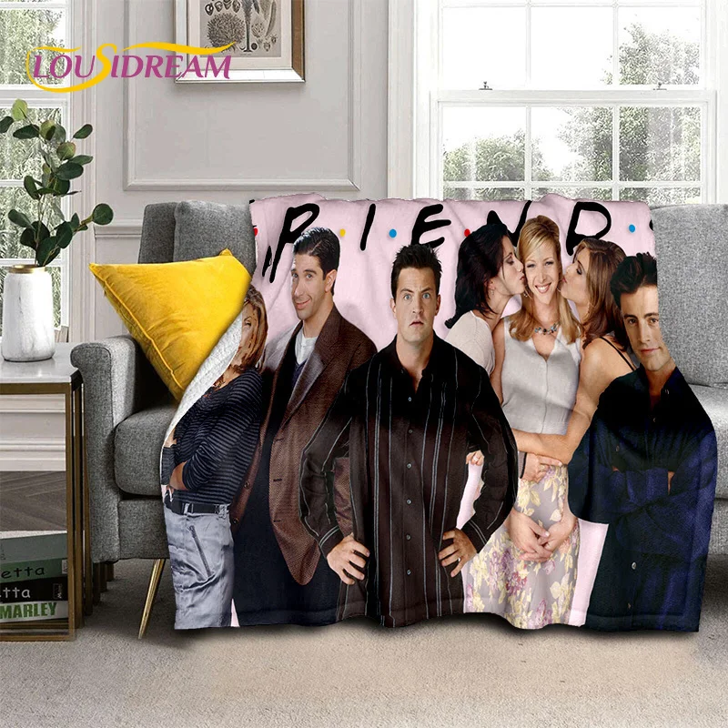 

Friends Classics TV 3D Blanket,Soft Throw Blanket for Home Bedroom Bed Sofa Picnic Travel Office Cover Rest Blanket Kids Gift