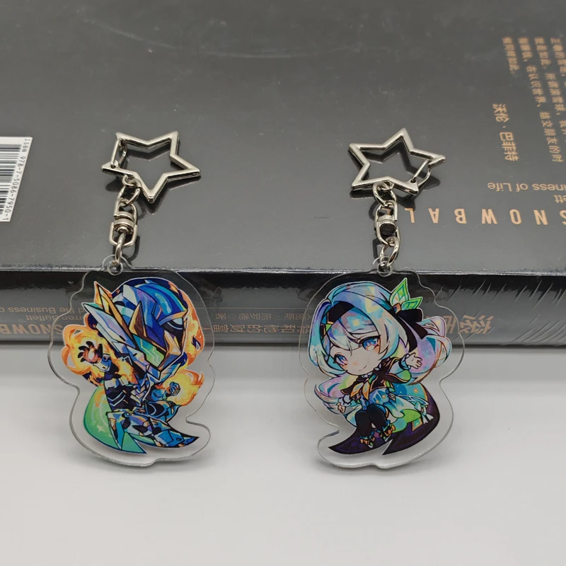 LLavero de acrílico Honkai Star Rail, accesorios colgantes de figuras de luciérnaga, Sam Kawaii