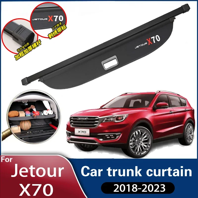 

Car Trunk Curtain For Jetour X70 2018 2019 2020 2021 2022 2023 Auto Trunk Rear Rack Partition Shelter Covers Car Accessories