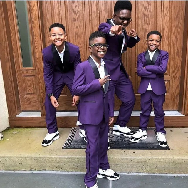 Boys purple suit hotsell