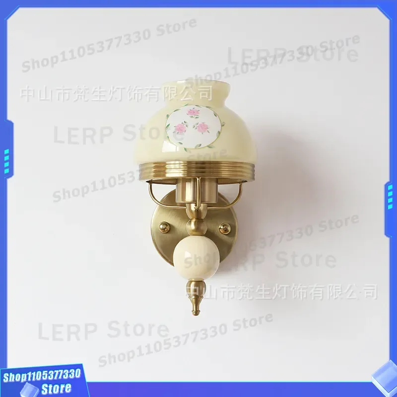 Nordic MCM Style Wall Lamp Retro Bauhaus Bedside Light Medieval French Romantic Master Bedroom Living Room Staircase Decor