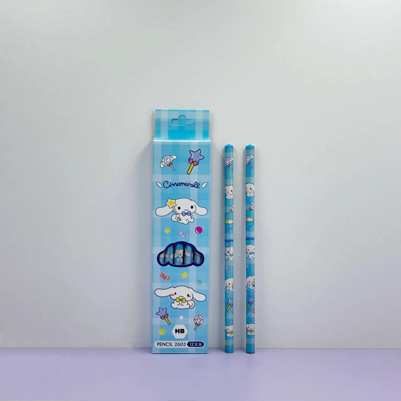 Sanrio Stitch cartoon 12pcs boxed pencils primary school students HB writing pens children's gifts