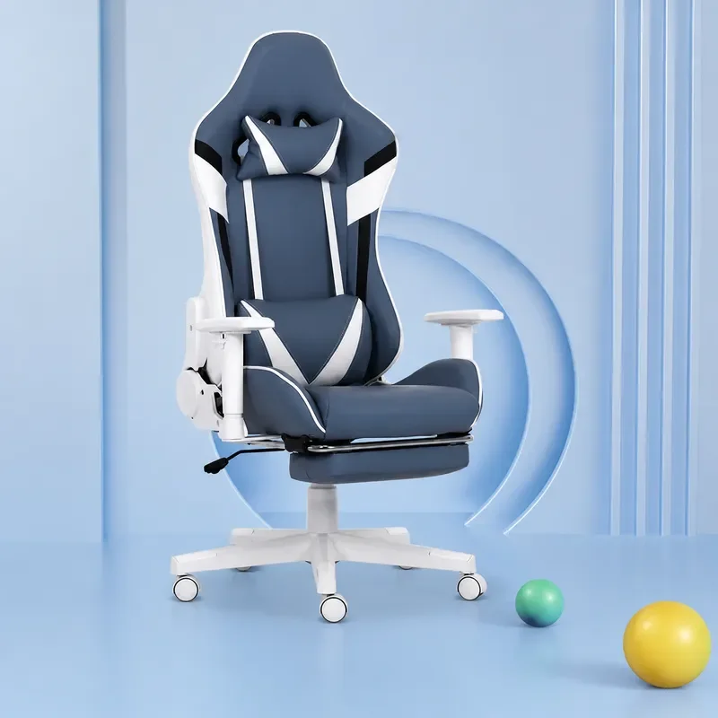 Ergonomic Computer Chair with Adjustable Height Home Office Gaming Chair for Bedroom and Desk Use Comfortable Seat Support