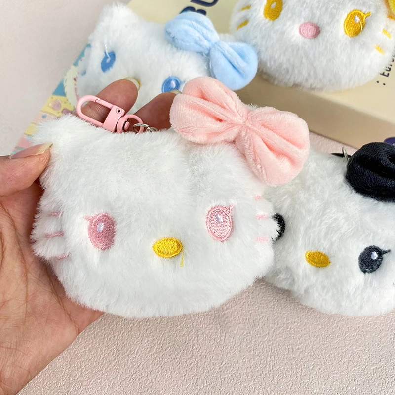 Sanrio Cartoon Plush brooch transformation Kuromi Hello Kitty brooch cute accessory Dolls for Kids Girl Women brooch