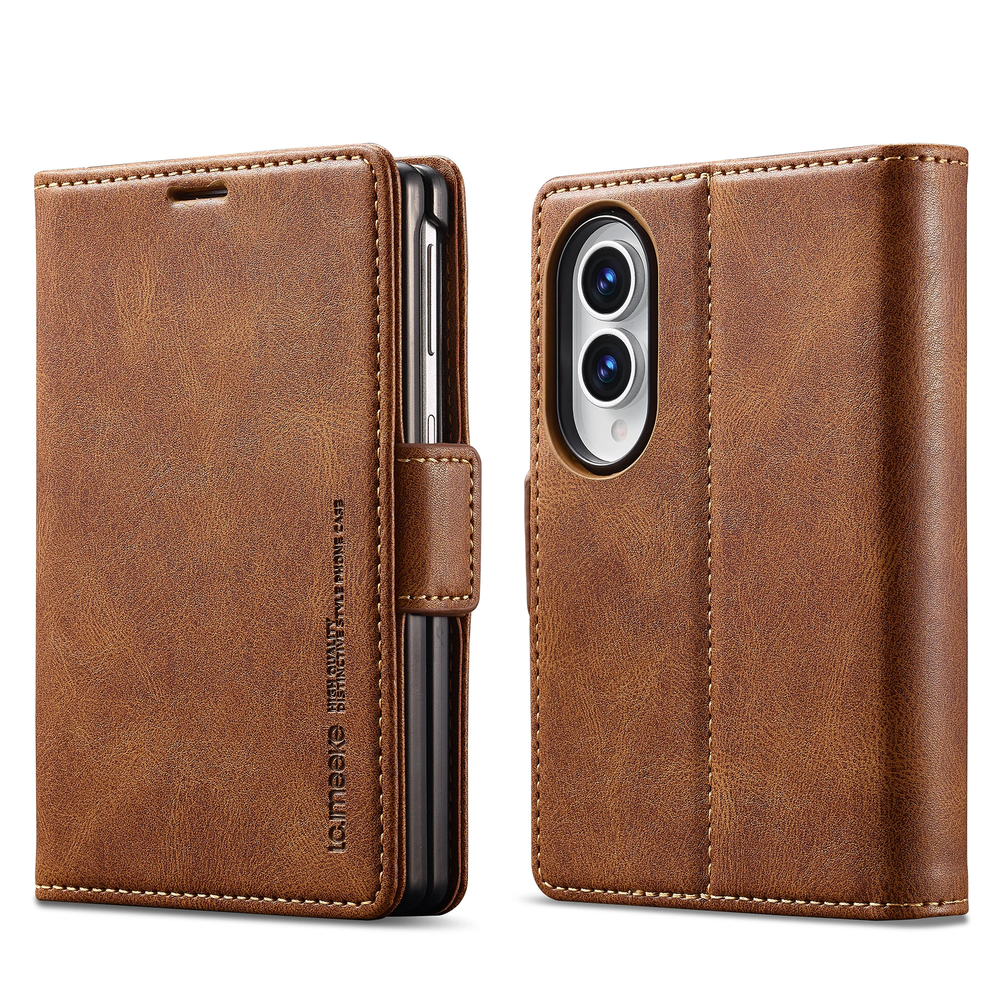 Luxury Business Flip Card Slot Wallet Leather Case for Samsung Galaxy Z Fold8 Fold 8 Shockproof Book Stand Slim Fit RFID Cover