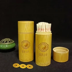 I Ching Taoist Dayan Method Bamboo Stick Tube Plate Shaking Copper Coin