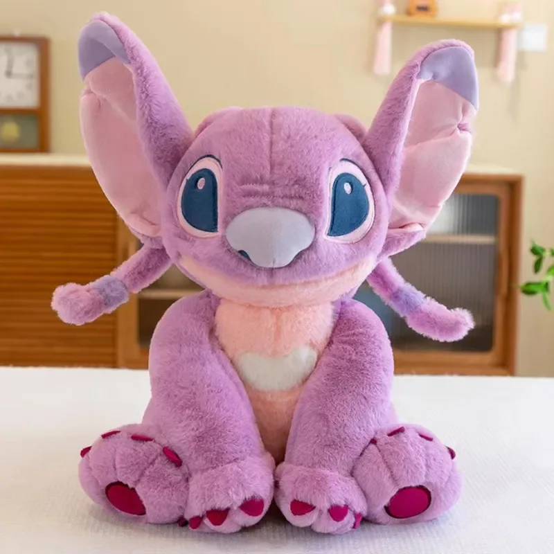 80cm Large Size Disney Lilo & Stitch Soft Stuffed Plush Toy Cute Stitch Doll Kawaii Room Decor Pillow Dolls Girls Kids Xmas Gift