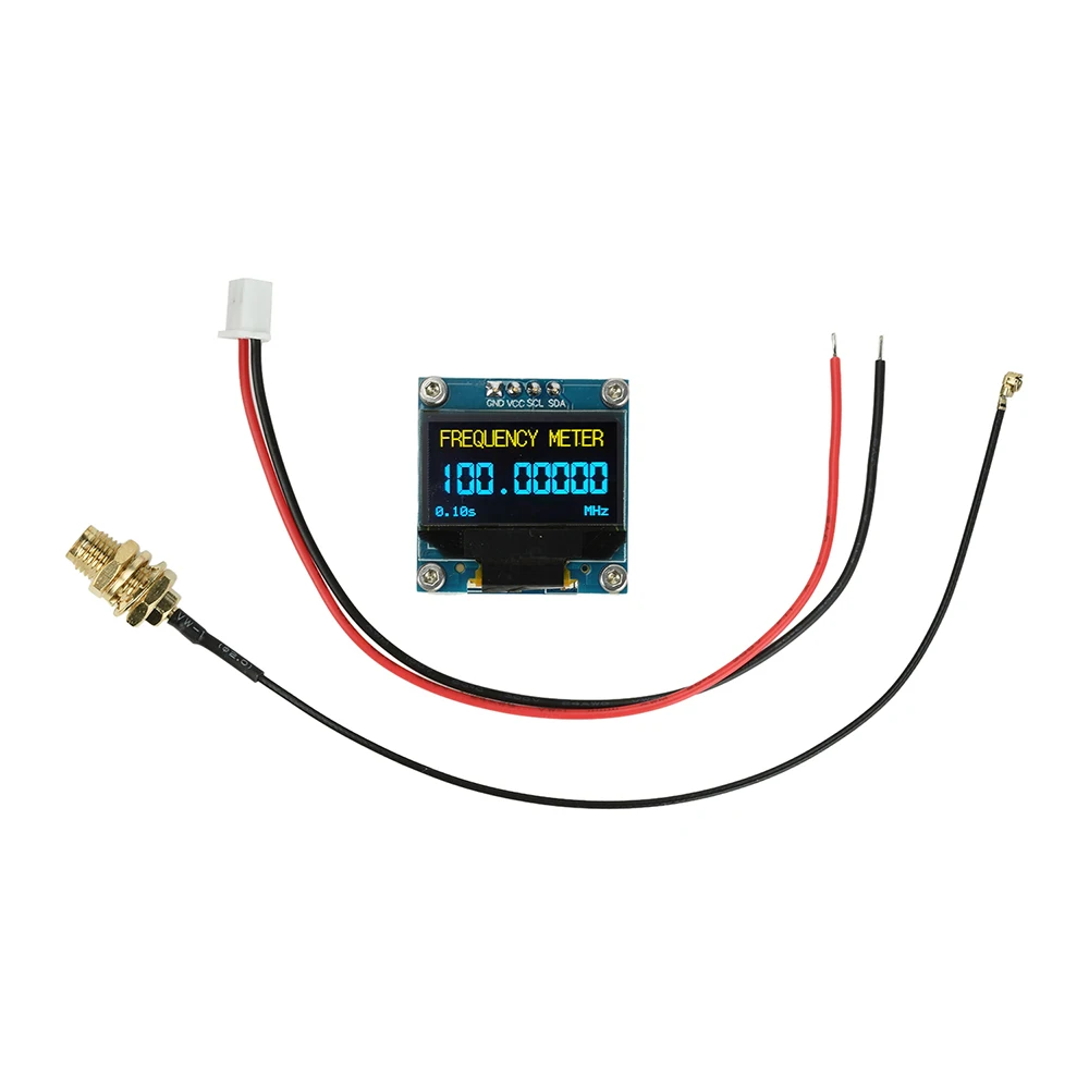 Frequency Display Module 1KHz-100MHz 20MHz-2.7GHz High-Precision Frequency Counter With 0.96 Inch OLED Screen Signal Meter