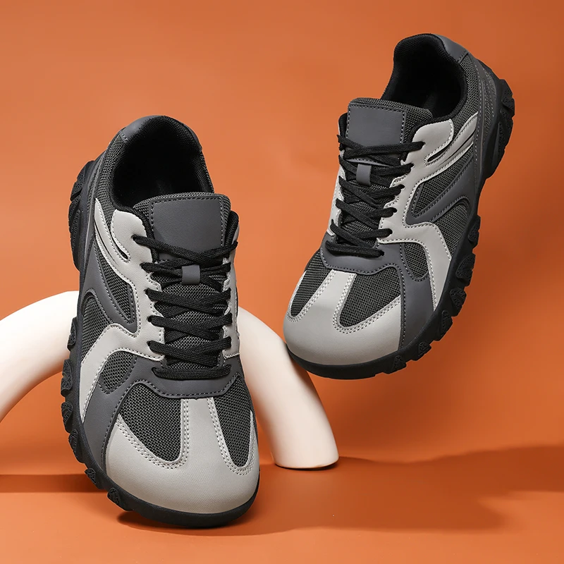 Couple Large Size Mesh Trainers Spring Summer, Non-slip Durable Outdoor Hiking Trend All-match Casual Sneakers