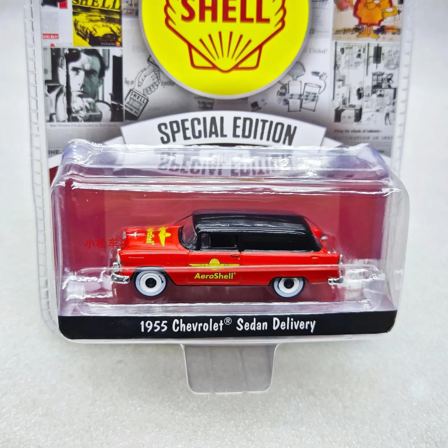 GreenLight 1: 64 1955 Chevrolet Sedan Levering Legering Model Auto Spuitgieten Mini Auto Kinderen Speelgoed Cadeau