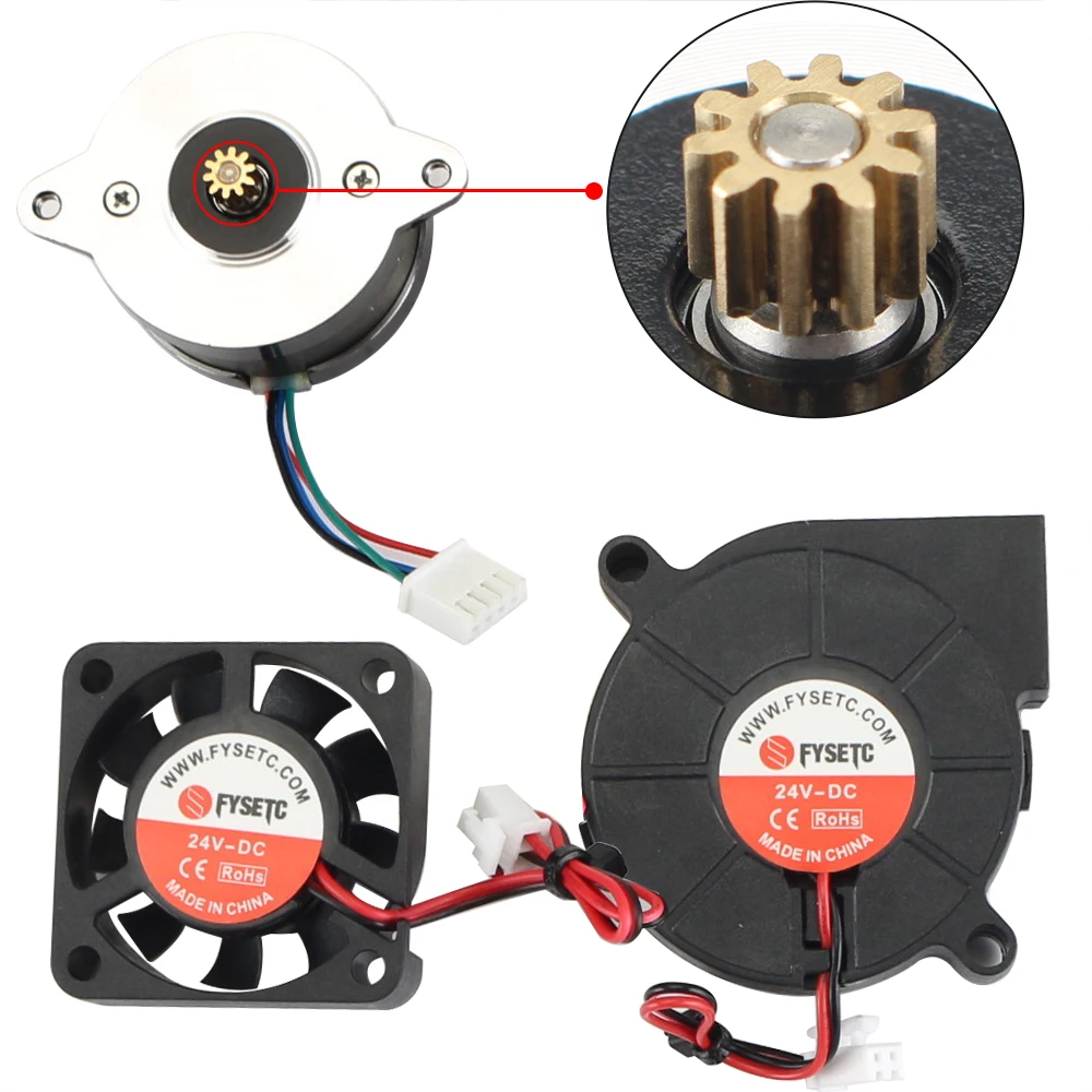 Imagem -04 - Voron-stealthburner Kit com Motor e Ventilador Extrusora Hotend Abs Mais Stealth Burner Peças de Impressora 3d Voron 2.4 Tridente