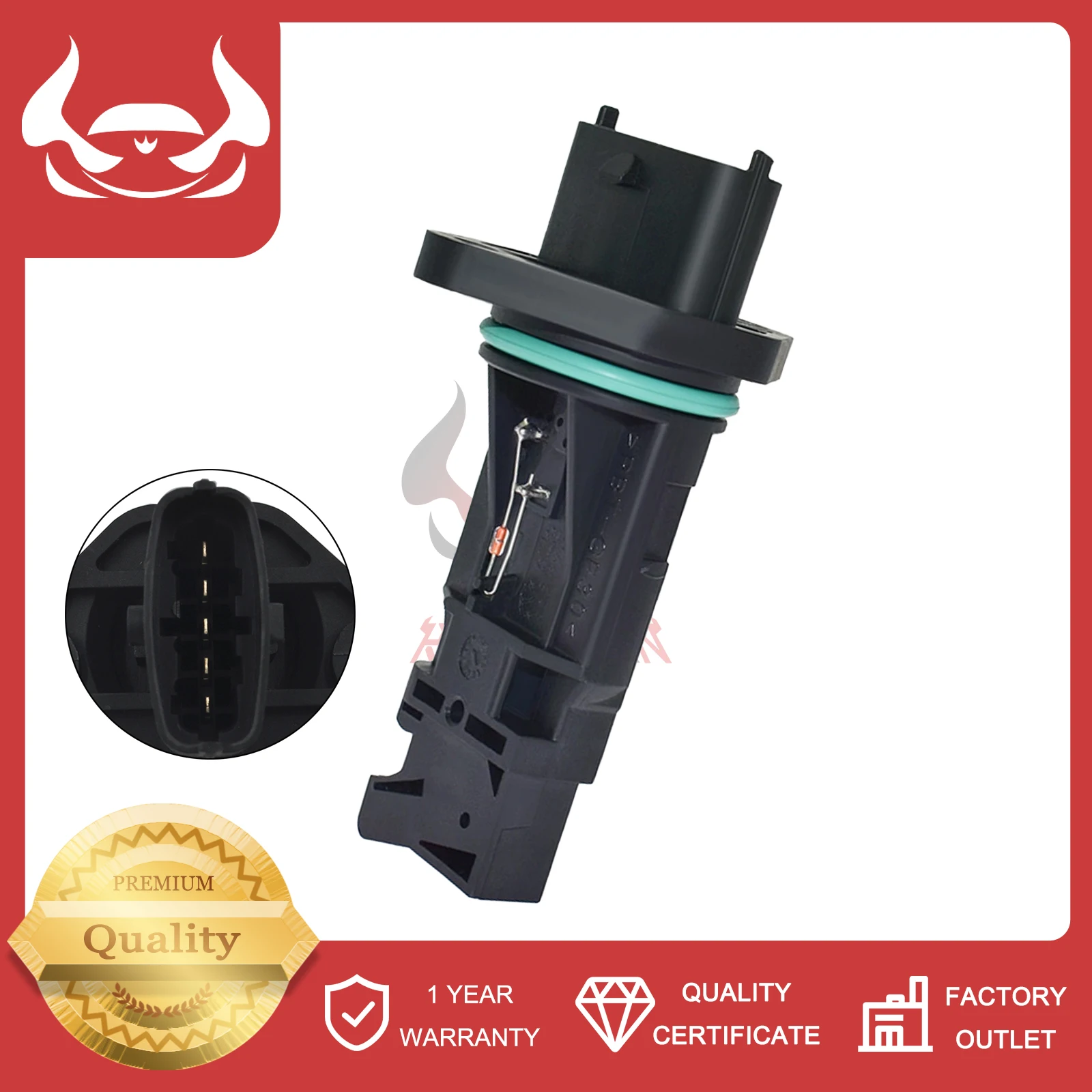 Mass Air Flow Sensor Meter Compatible With OPEL AGILA ASTRA G Hatchback VAUXHALL AGILA 0281002537 8972534561 0281002598 97253456