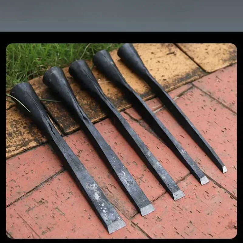 Woodworking Old Style Flat Chisel Handmade Forging Sticking Steel Technology Industrial Manual Flat Chisel Shovel Specail Tools