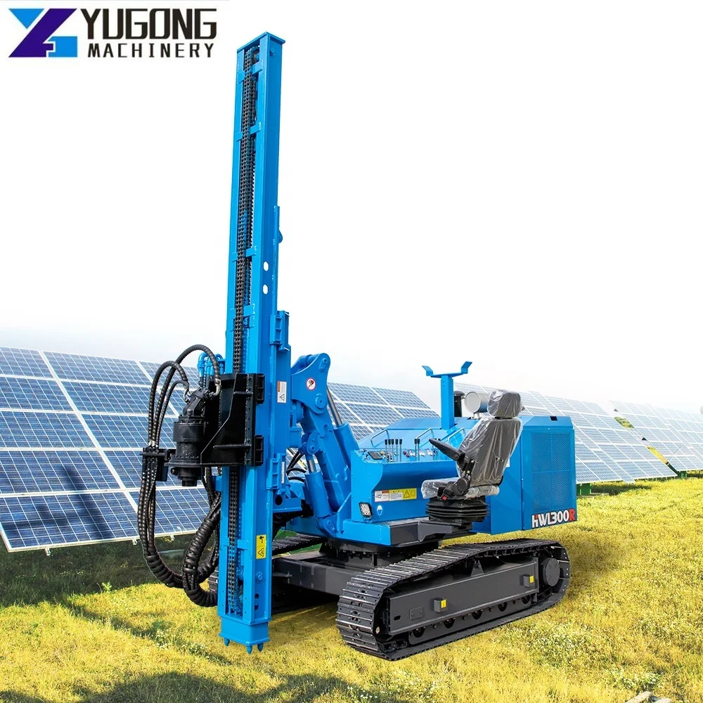 YG Hydraulic Pile Driving Machine Ground Screw Machine Bore Well Solar Pile Driver Pile Drilling Price Mine Drilling Rig