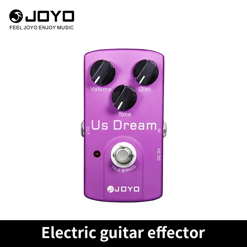 JOYO-JF-34 US DREAM High Gain Distortion Pedal, Simulate Driven Tube, Single Effect Pedal for Electric Guitar Effect, True Bypas