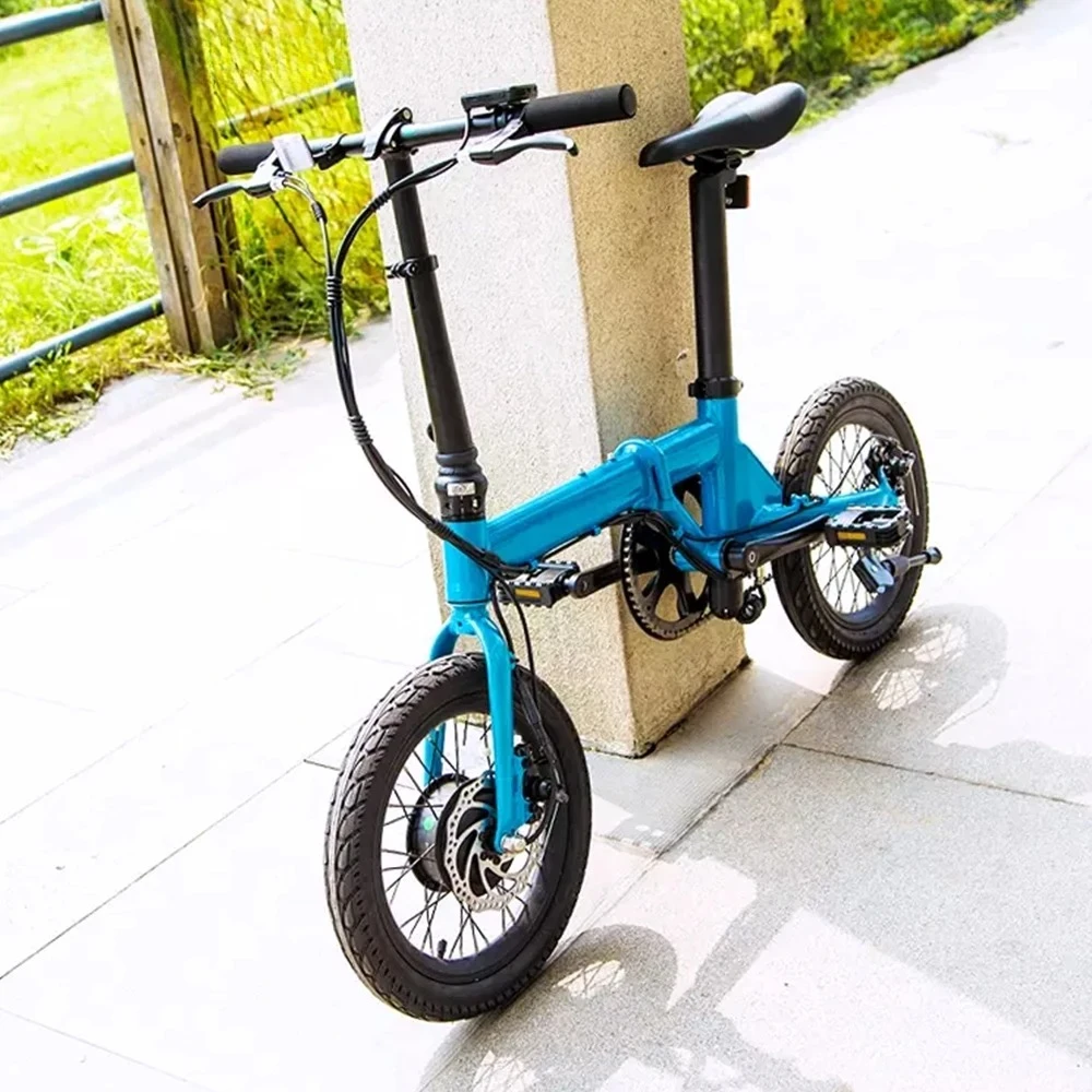 

Hottech Дешевая оптовая продажа на заказ мода OEM логотип доступен регулируемое сиденье электрический складной городской велосипед