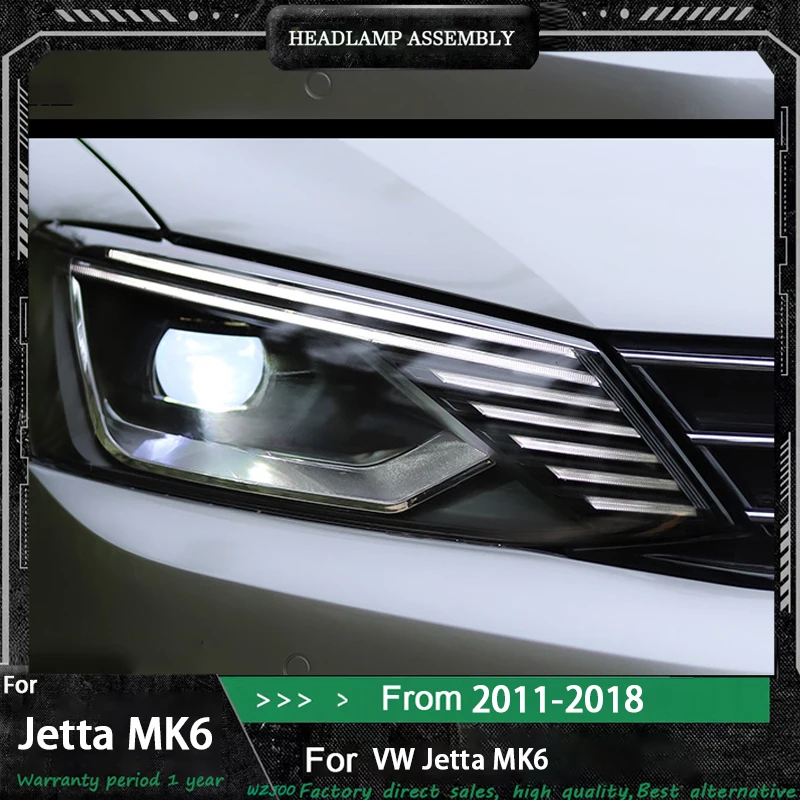 

Автомобильные фары для VW Jetta MK6 2011 2012 2013 2014 2015-2018 Jetta, фара Drl, линза проектора, автомобильные аксессуары