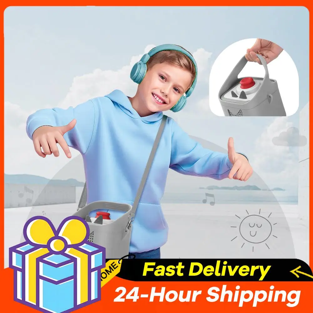 

Силиконовый защитный чехол с ручкой для переноски, противоударный, противоскользящий, совместимый с аудиоплеером Toniebox 1&2