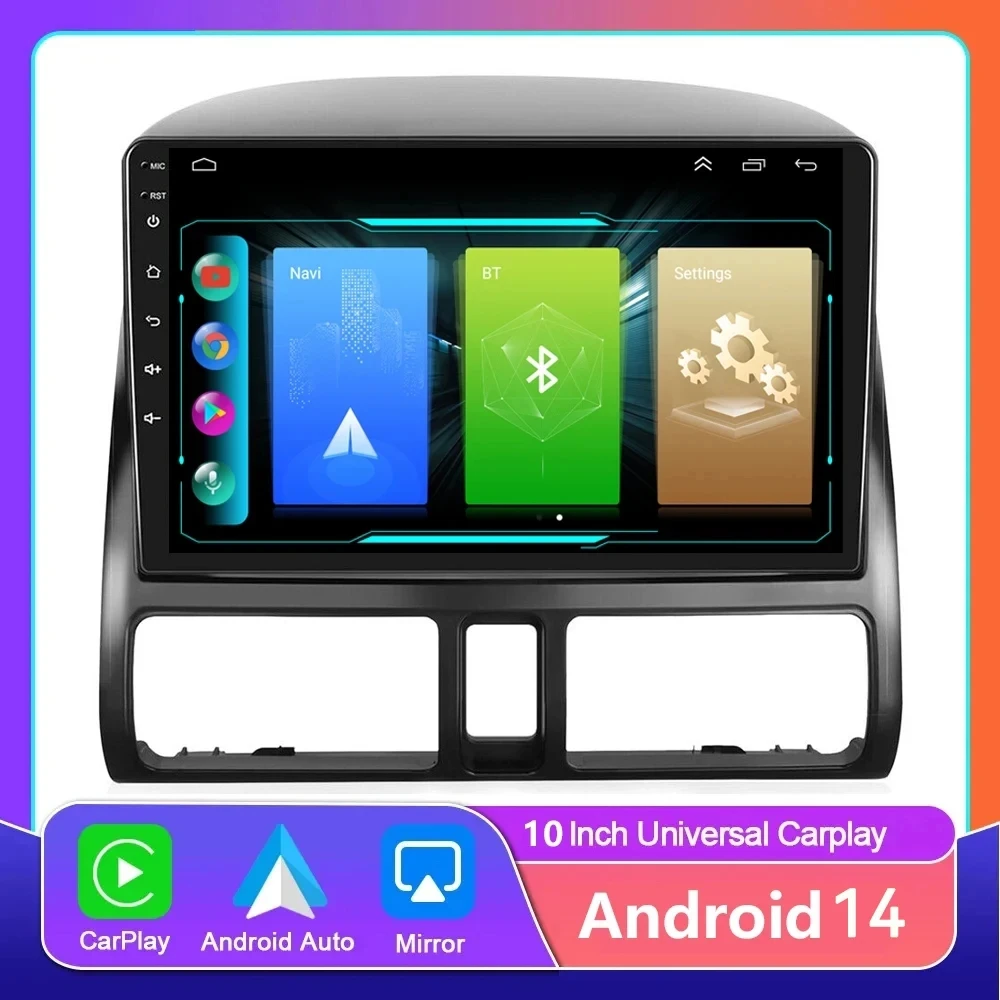 

Android 14 Radio For Honda CR-V 2 CRV 2001 2002 2003 -2006 Car stereo Multimedia Player Carplay Auto GPS navigation 2DIN