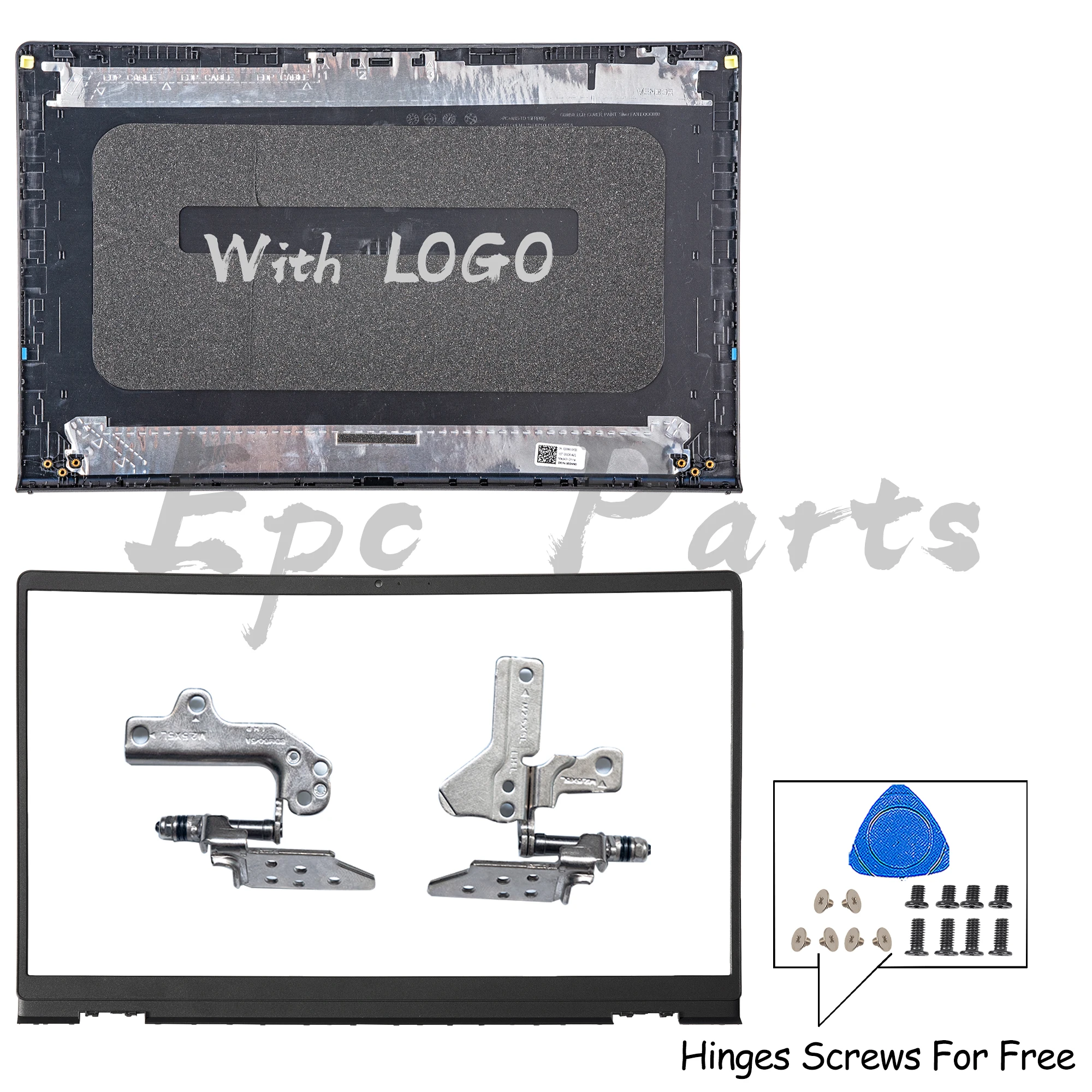 Epc Parts For Inspiron 15 3510 3511 3515 3520 3521 0DDM9D 0T4MT1 00WPN8 BACK COVER+BEZEL+HINGES Repair Case